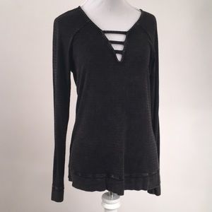 ✅ SOLD Stretchy Sexy Long Sleeve Top M